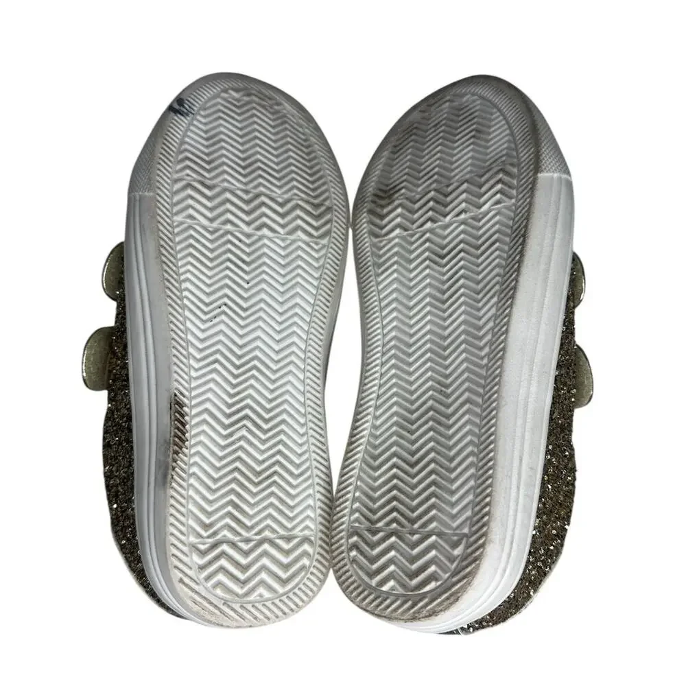 Felix & Flora Glittery T-Strap Sneakers Size 12